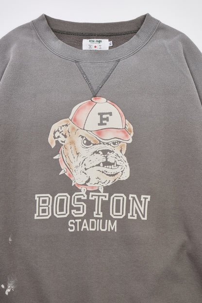 予約商品・"BOSTON STADIUM" ハンドクラフト裏毛クルースウェット