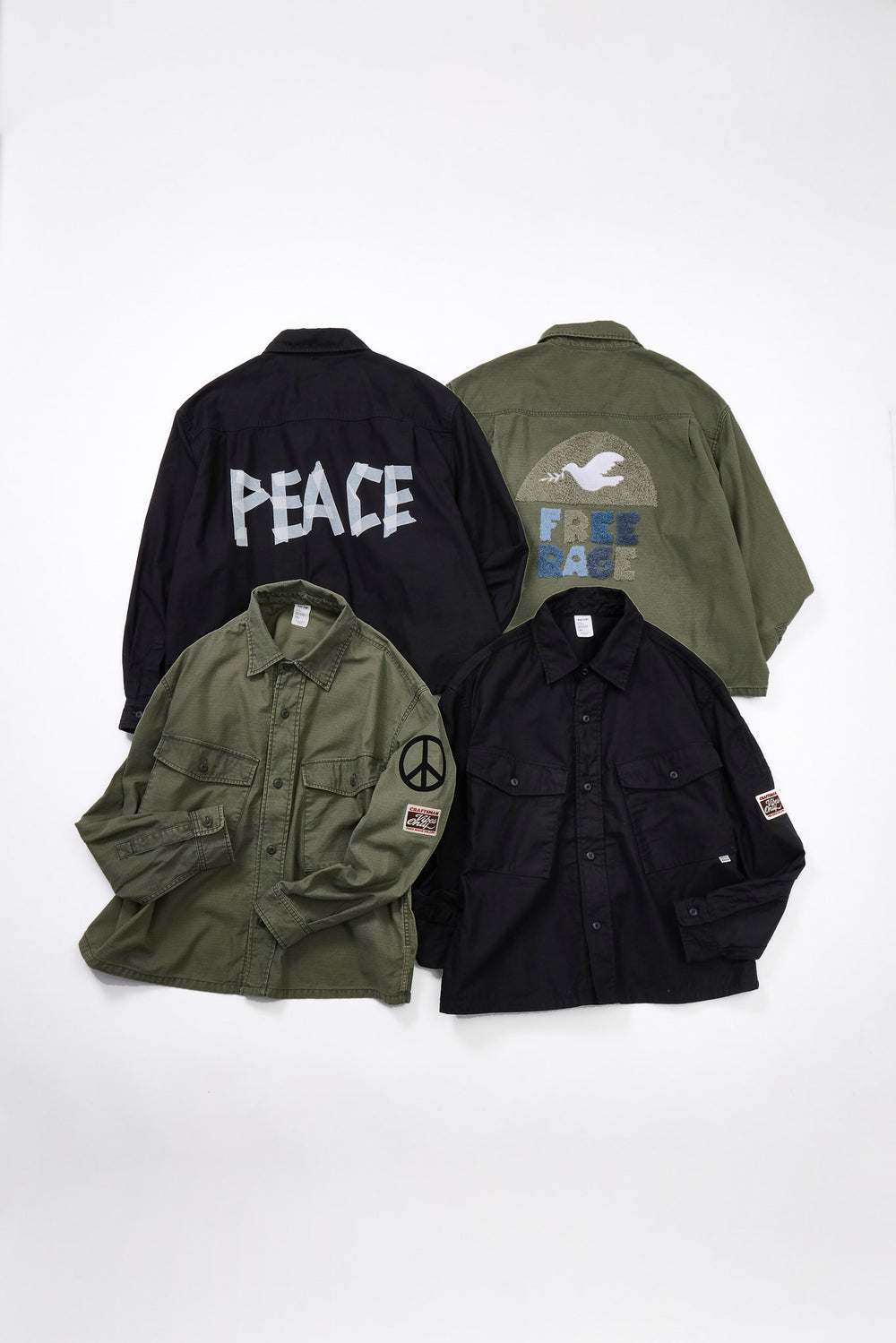 "BACK SATEEN"  ユーティリティシャツ／CUSTOM ver,