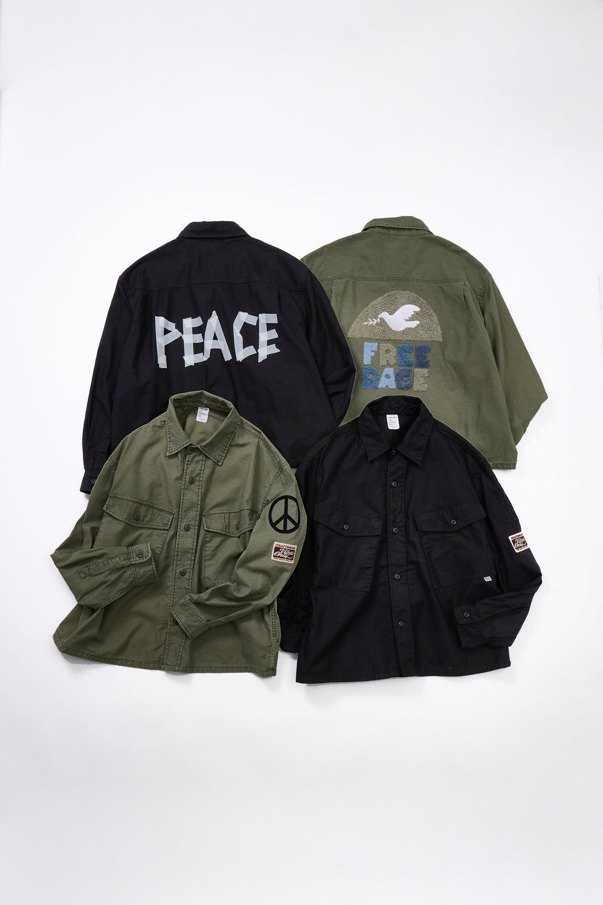 "BACK SATEEN"  ユーティリティシャツ／CUSTOM ver,