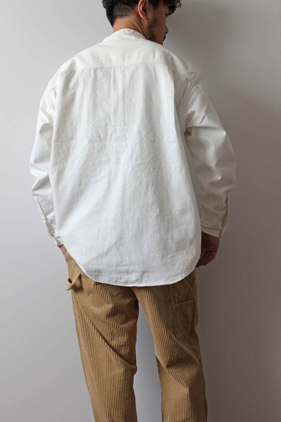 【サンプル】"Standard" ノーカラーデニムシャツ