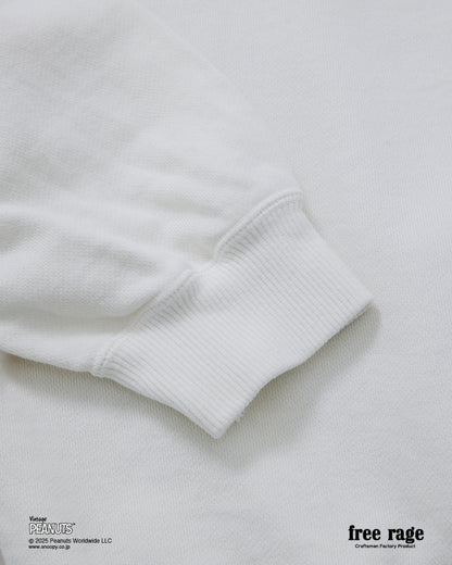 予約商品・【PEANUTS×free rage】CharlieBrown ラグランクルースウェット