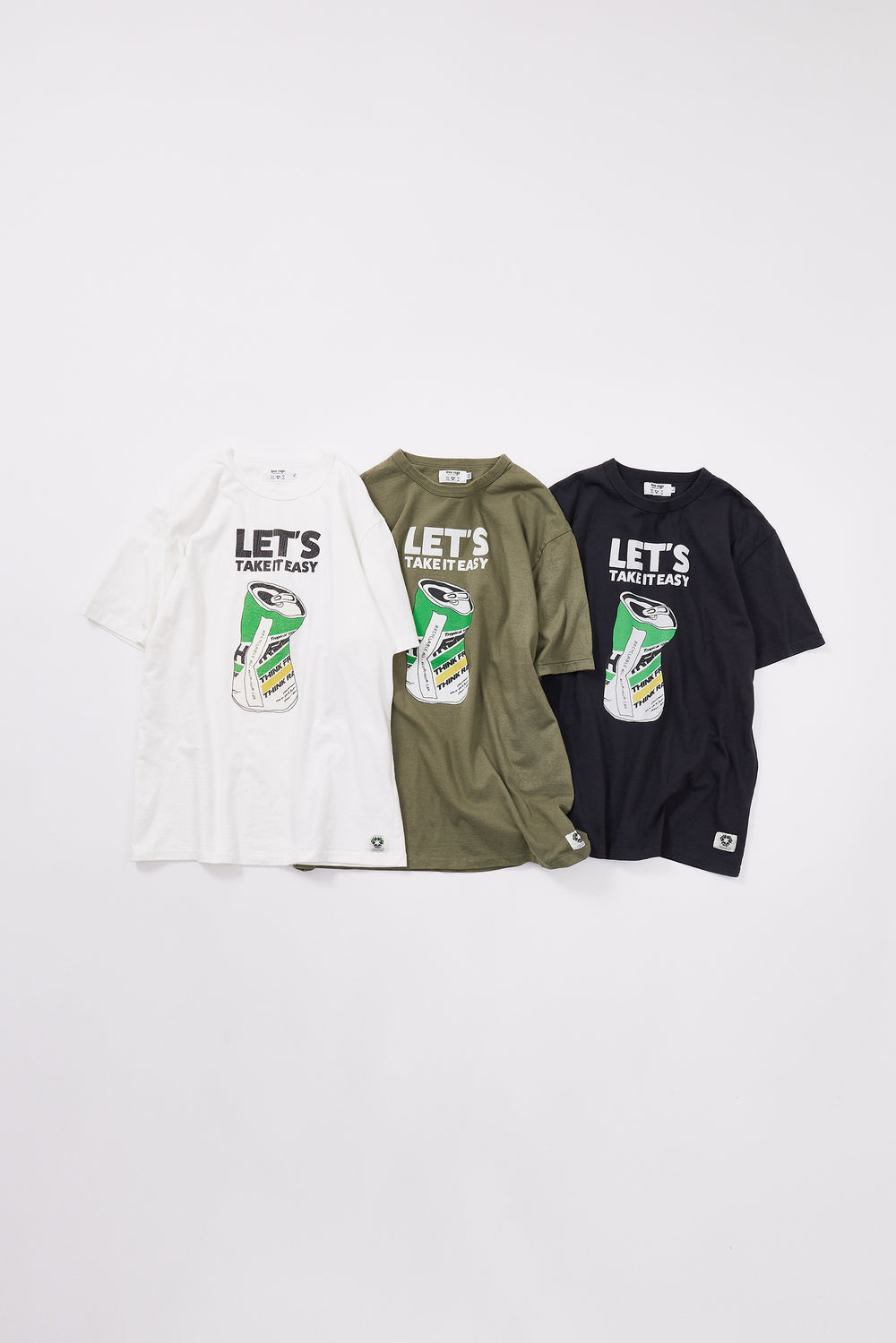"TAKE IT EASY" リサイクルコットンTee