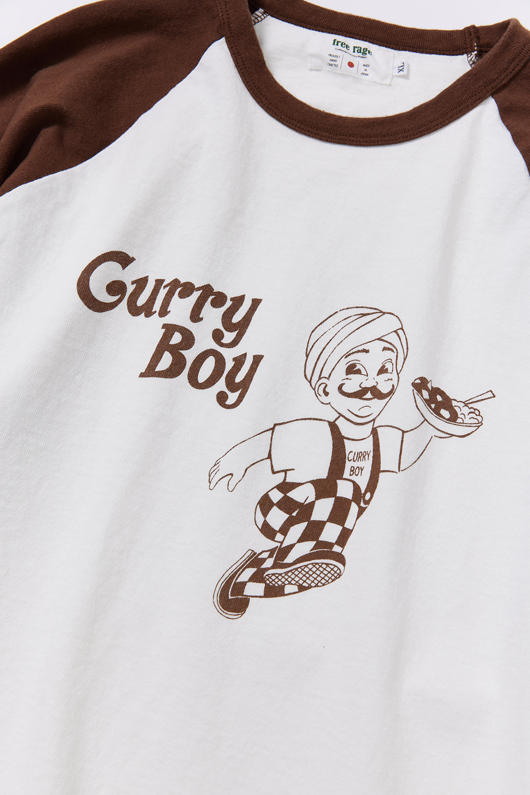 &quot;Curry Boy&quot; ラグラン七部袖Tee