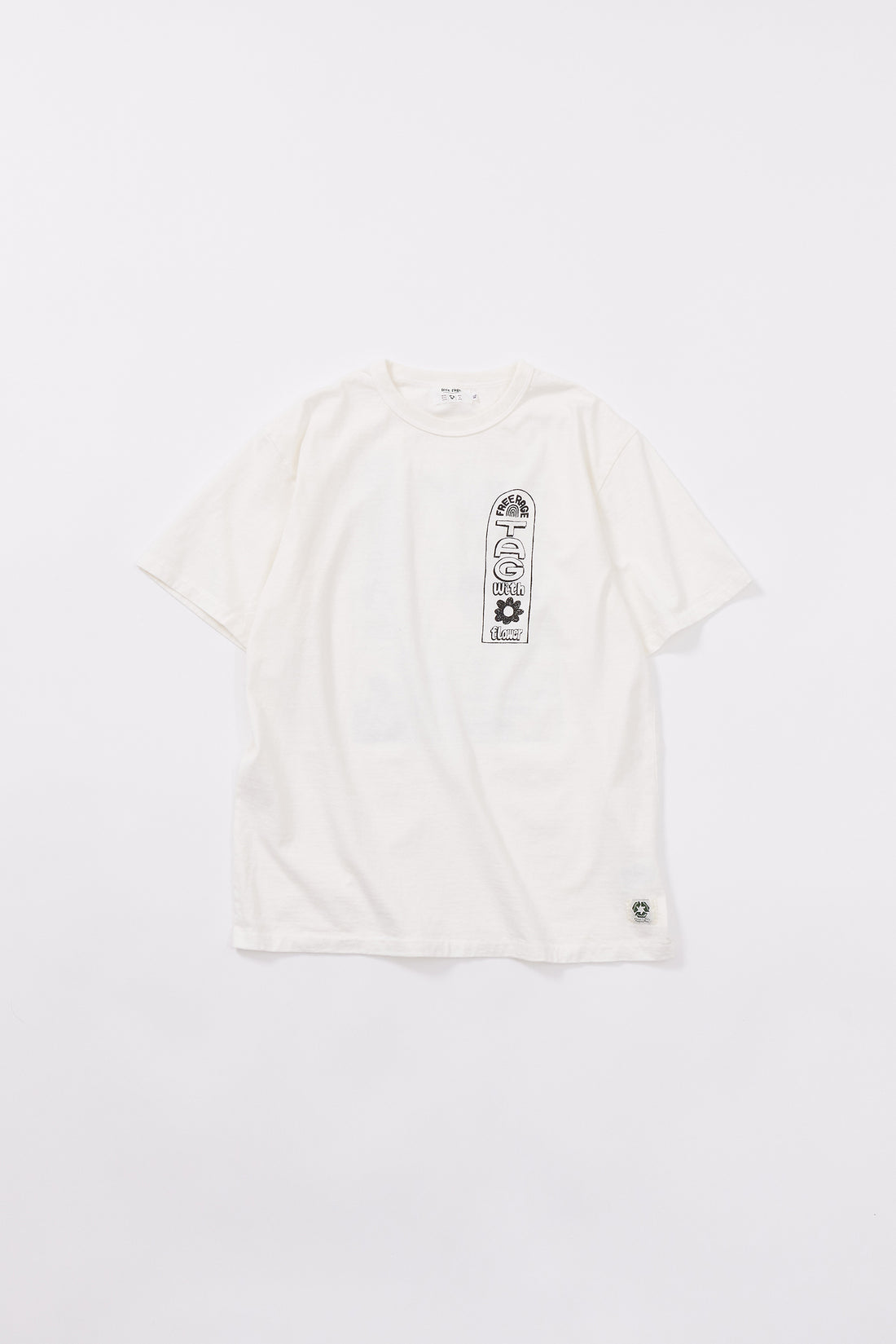 【サンプル】&quot;Tag With Flower&quot; リサイクルコットンTee