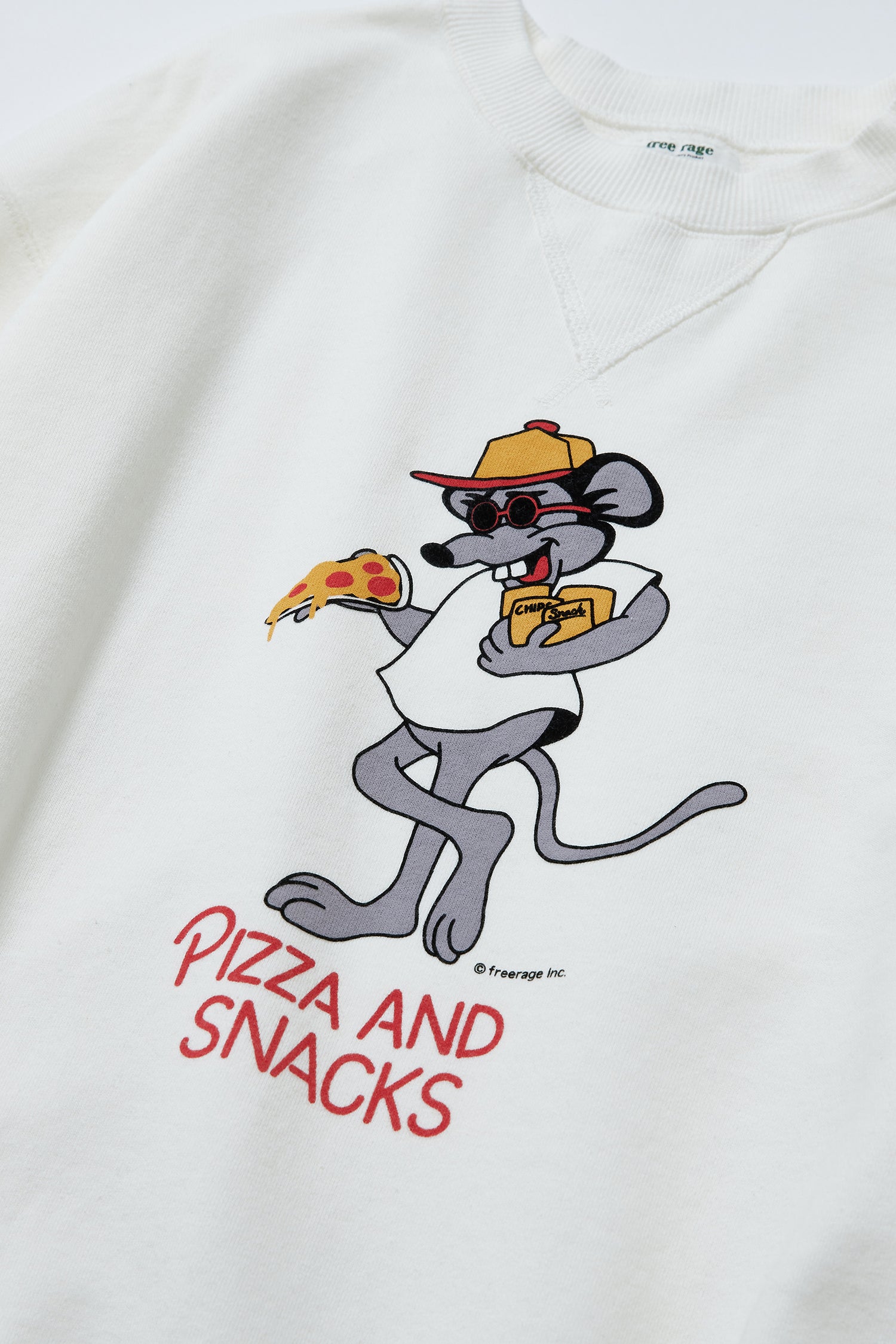 &quot;PIZZA AND SNACKS&quot; クラシッククルースウェット