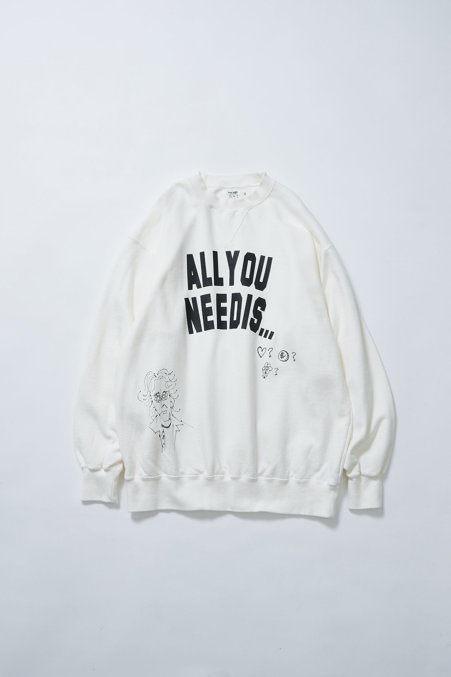 &quot;ALL YOU NEED IS...&quot; クラシッククルースウェット
