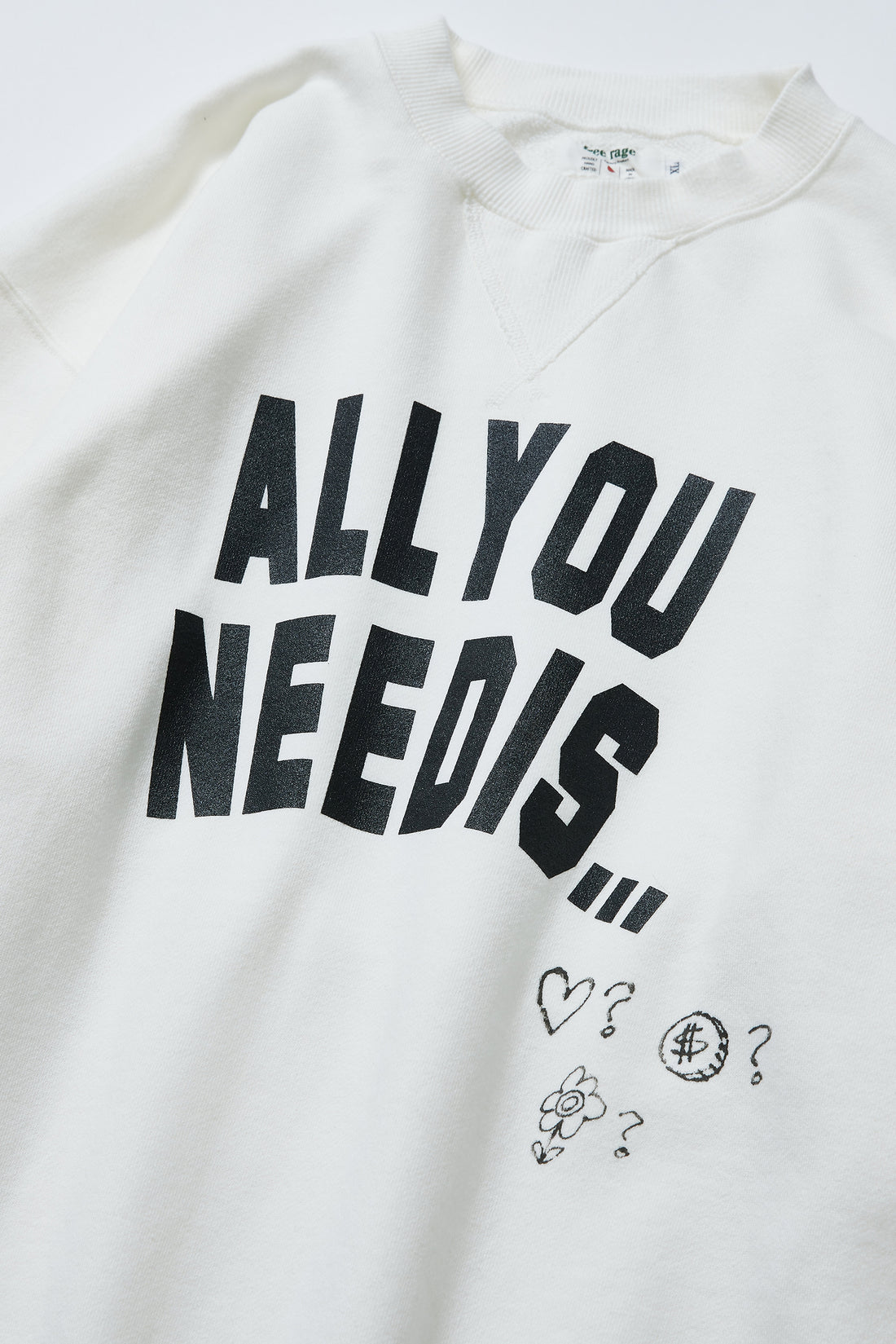 &quot;ALL YOU NEED IS...&quot; クラシッククルースウェット