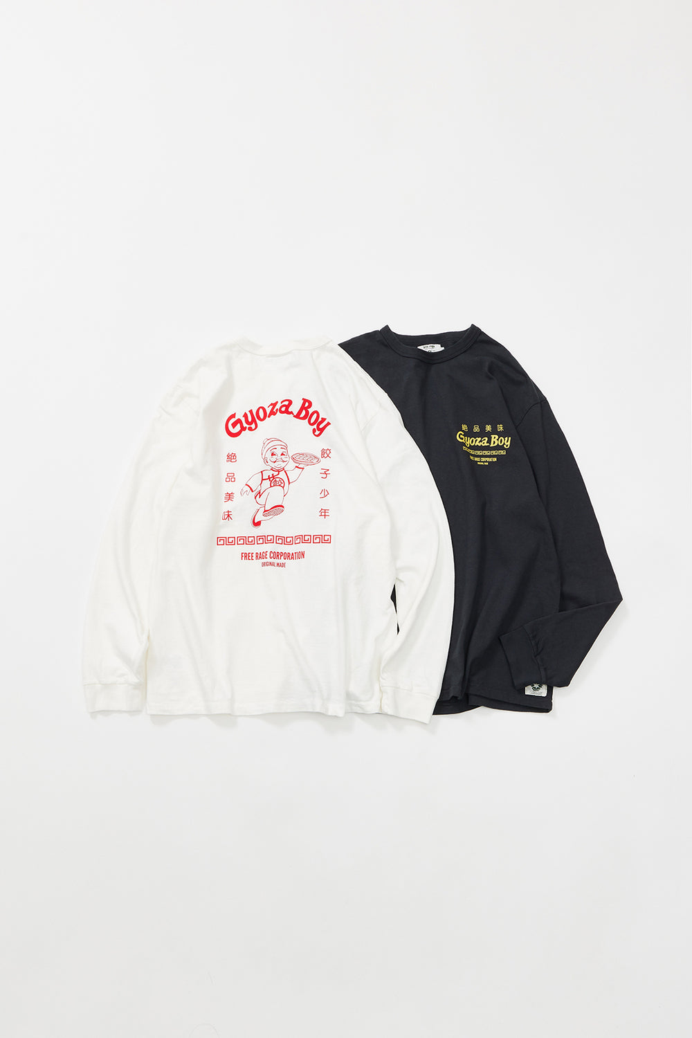 "GYOZA BOY vol.1" リサイクルコットン長袖Tee