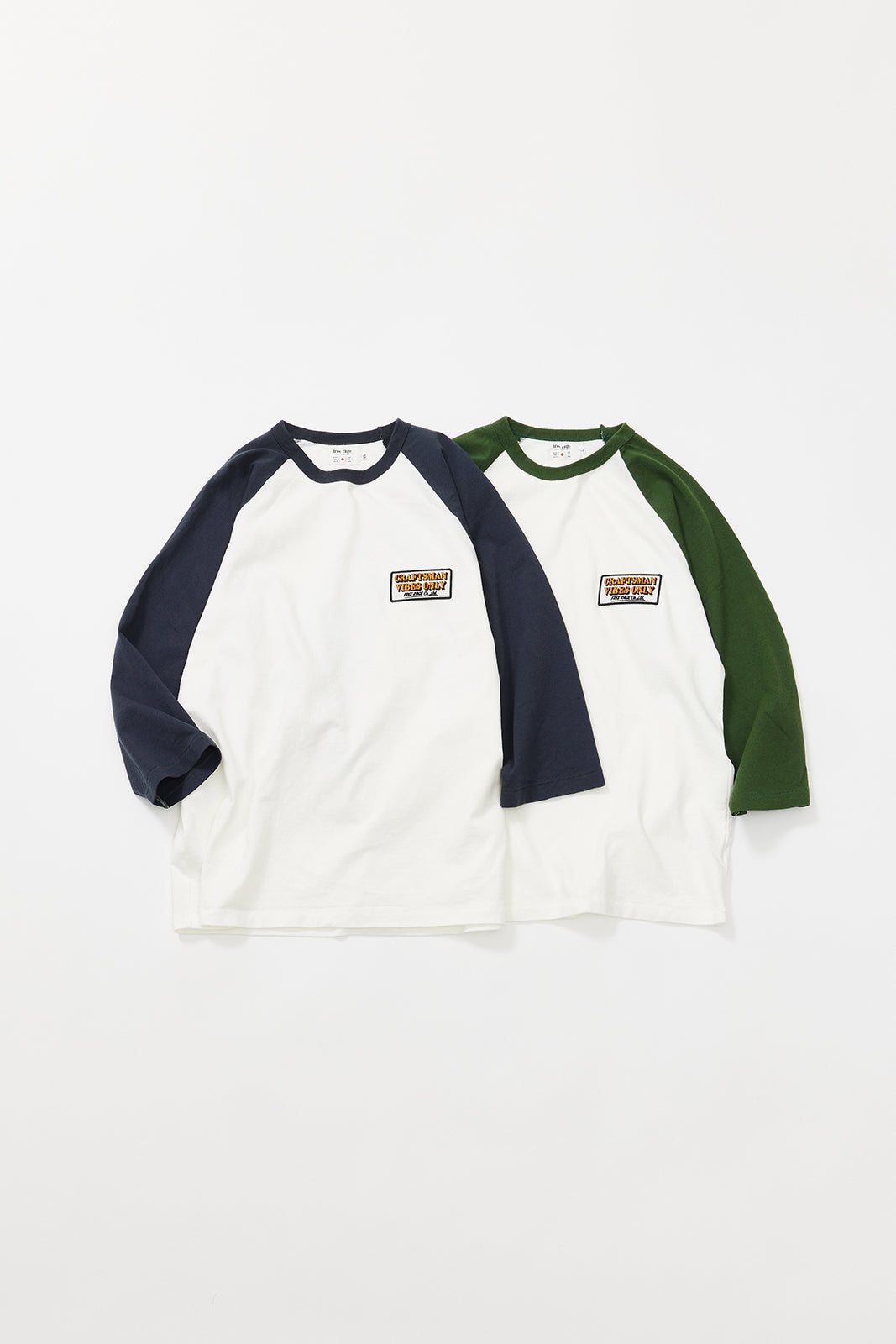 &quot;CRAFTSMAN VIBES ONLY&quot; ラグラン七部袖Tee