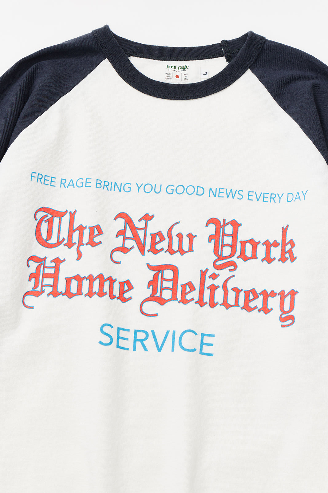 &quot;Local Delivery&quot; ラグラン七部袖Tee