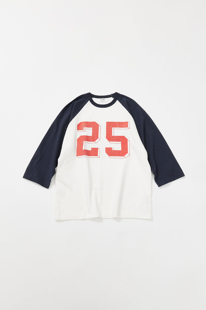 &quot;No.25&quot; ラグラン七部袖Tee