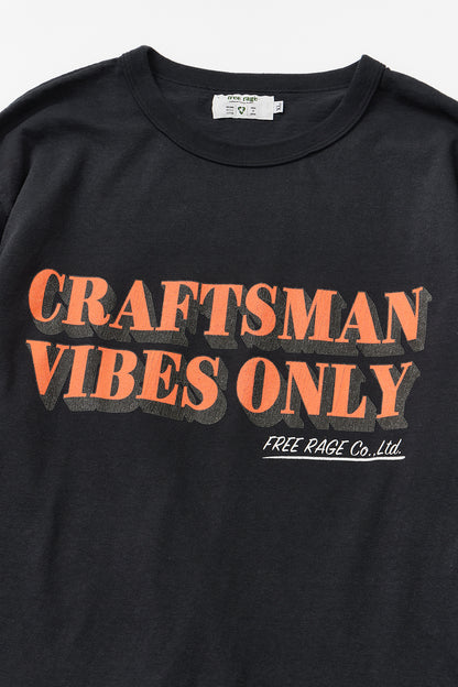 &quot;CRAFTSMAN VIBES ONLY&quot; リサイクルコットン長袖Tee