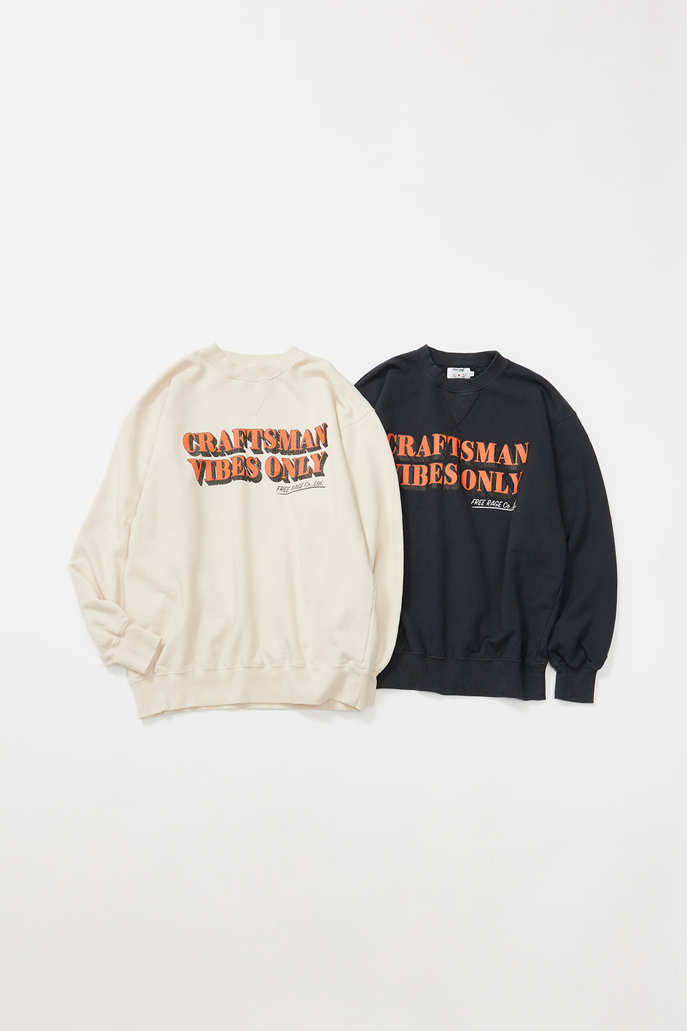 "CRAFTSMAN VIBES ONLY" クラシッククルースウェット