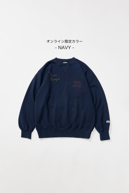 クラシッククルースウェット -Hand Paint-／CRAFTSMAN VIBES ONLY
