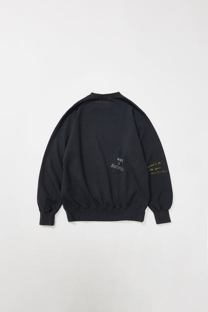 クラシッククルースウェット -Hand Paint-／CRAFTSMAN VIBES ONLY