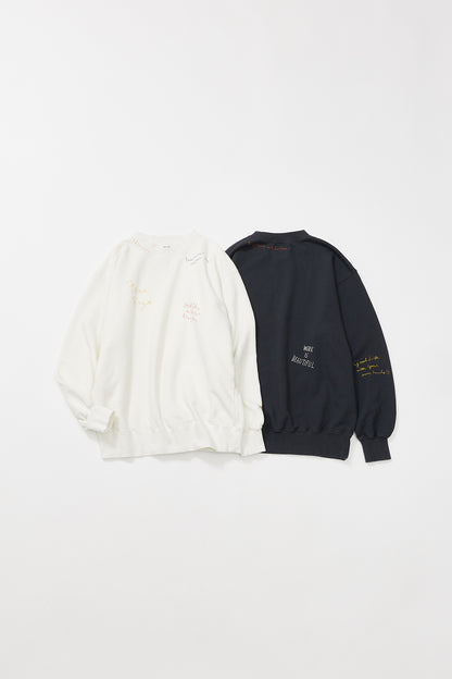 クラシッククルースウェット -Hand Paint-／CRAFTSMAN VIBES ONLY