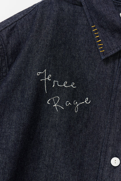 &quot;10oz DENIM&quot; CPOシャツ -Hand Paint-／CRAFTSMAN VIBES ONLY