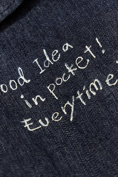 &quot;10oz DENIM&quot; CPOシャツ -Hand Paint-／CRAFTSMAN VIBES ONLY