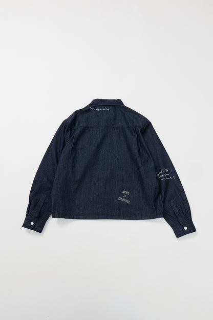 &quot;10oz DENIM&quot; CPOシャツ -Hand Paint-／CRAFTSMAN VIBES ONLY