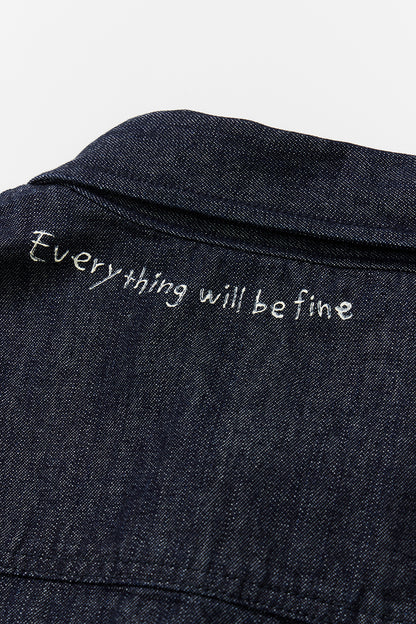 &quot;10oz DENIM&quot; CPOシャツ -Hand Paint-／CRAFTSMAN VIBES ONLY