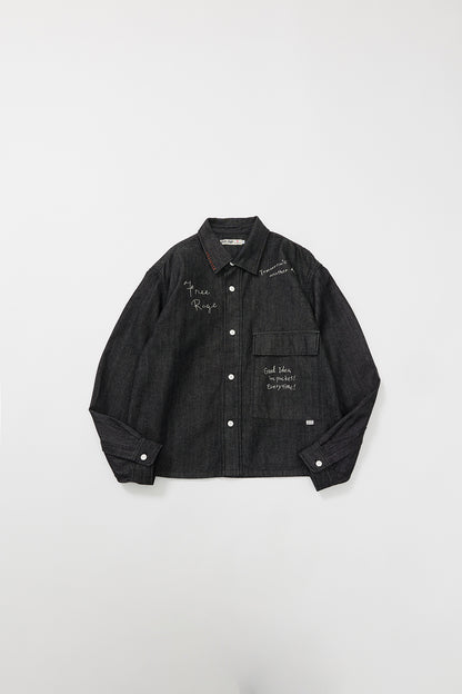 &quot;10oz DENIM&quot; CPOシャツ -Hand Paint-／CRAFTSMAN VIBES ONLY