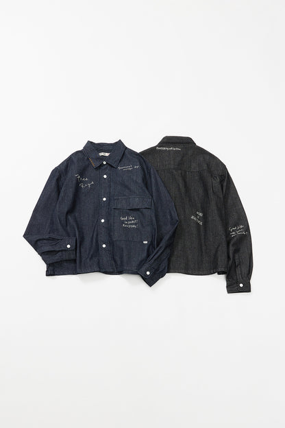&quot;10oz DENIM&quot; CPOシャツ -Hand Paint-／CRAFTSMAN VIBES ONLY