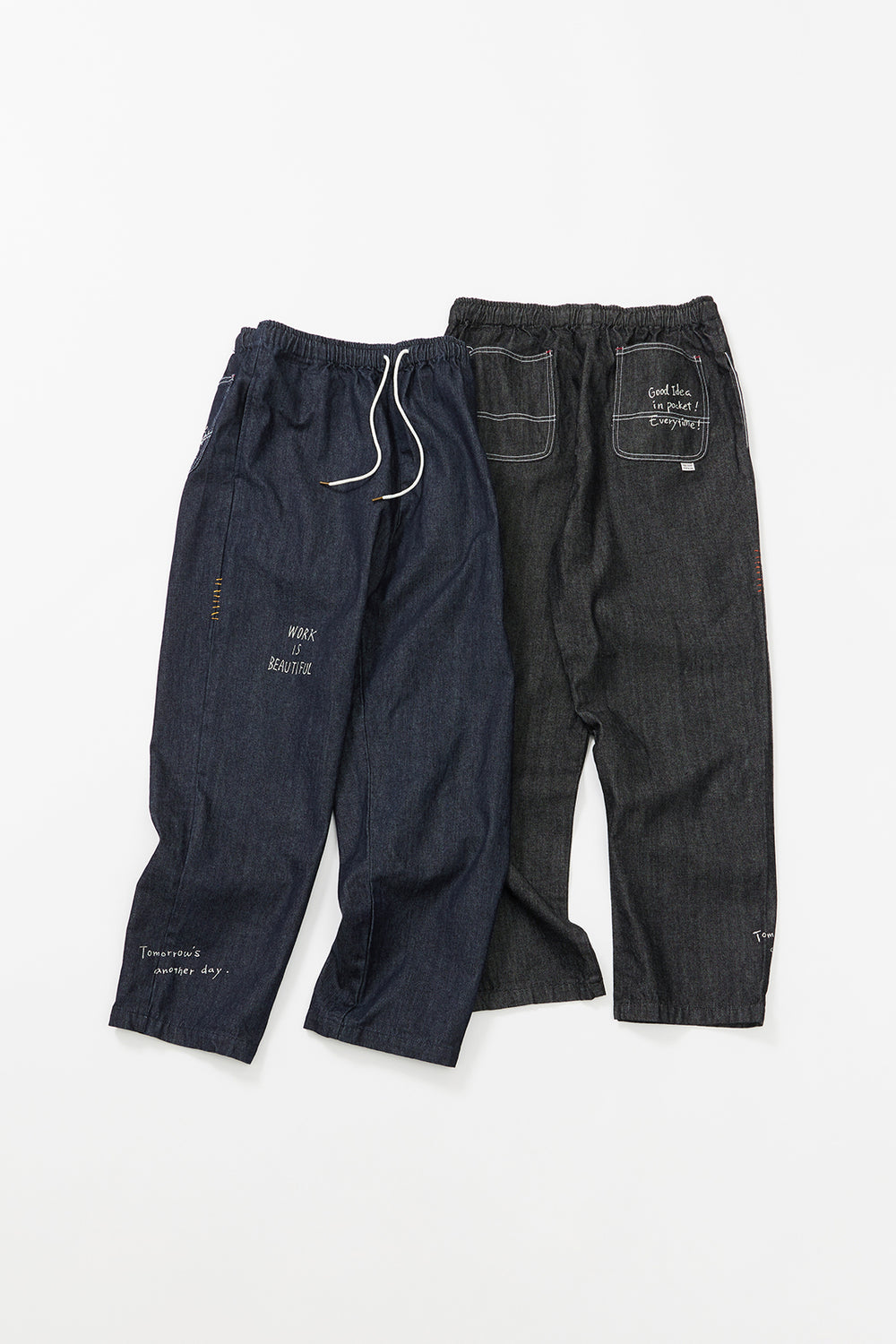 "10oz DENIM" ラフ＆タフイージーパンツ -Hand Paint-／CRAFTSMAN VIBES ONLY