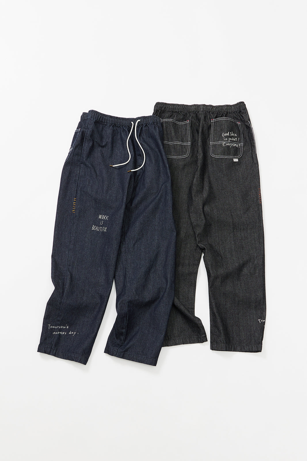 &quot;10oz DENIM&quot; ラフ＆タフイージーパンツ -Hand Paint-／CRAFTSMAN VIBES ONLY