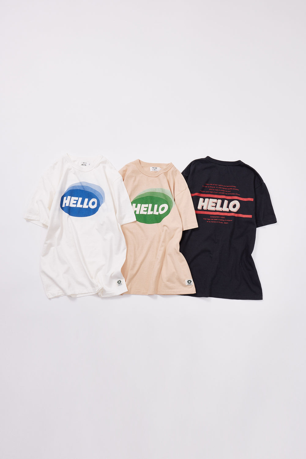 "HELLO" リサイクルコットンTee