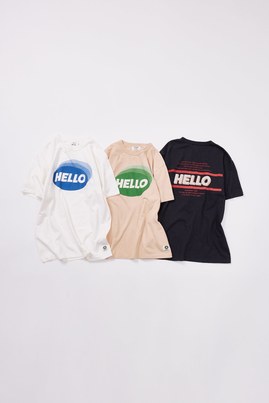 &quot;HELLO&quot; リサイクルコットンTee