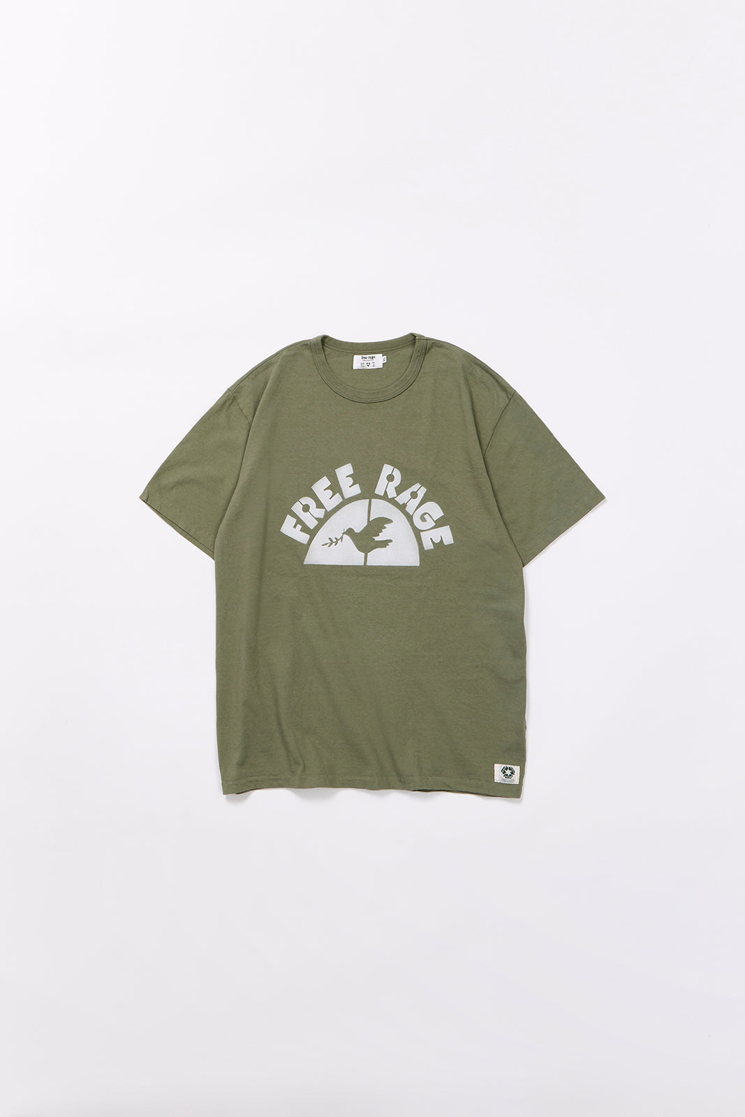 "BRUSH PEACE BIRD" リサイクルコットンTee／ALL WE NEED IS PEACE