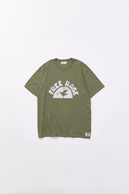 "BRUSH PEACE BIRD" リサイクルコットンTee／ALL WE NEED IS PEACE
