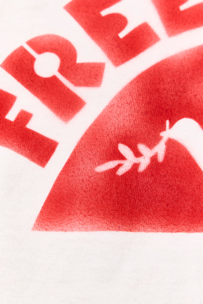 "BRUSH PEACE BIRD" リサイクルコットンTee／ALL WE NEED IS PEACE