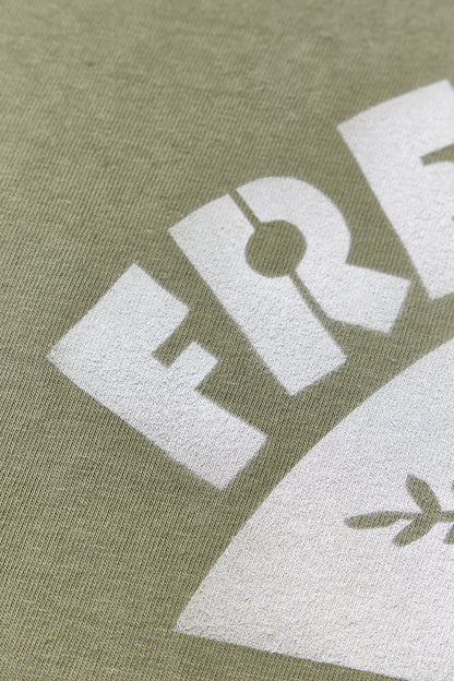 "BRUSH PEACE BIRD" リサイクルコットンTee／ALL WE NEED IS PEACE