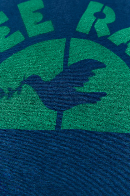 "BRUSH PEACE BIRD" リサイクルコットンTee／ALL WE NEED IS PEACE