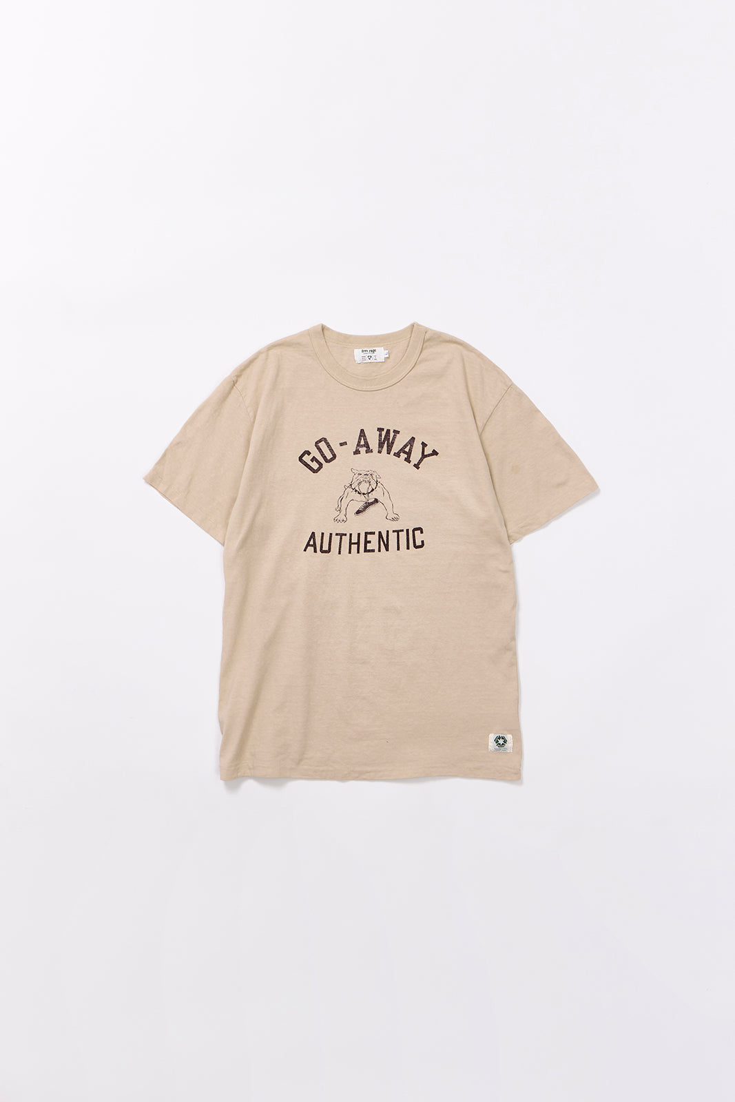 "GO AWAY" リサイクルコットンTee