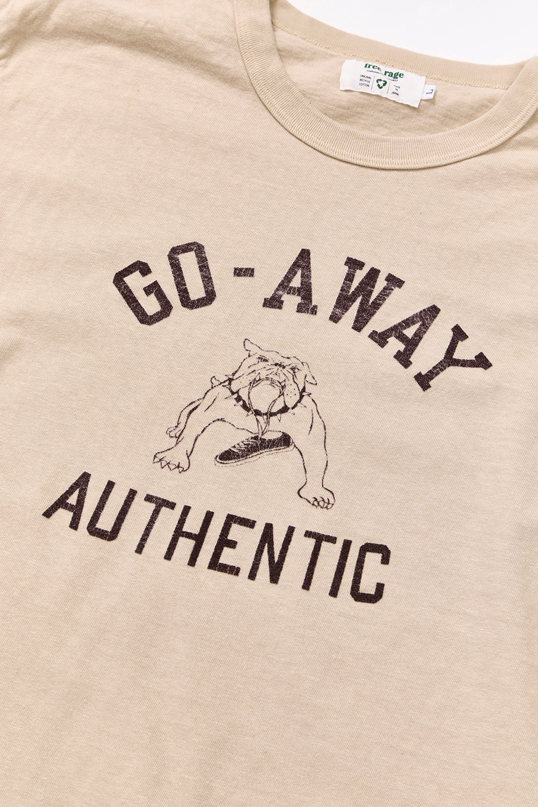 "GO AWAY" リサイクルコットンTee