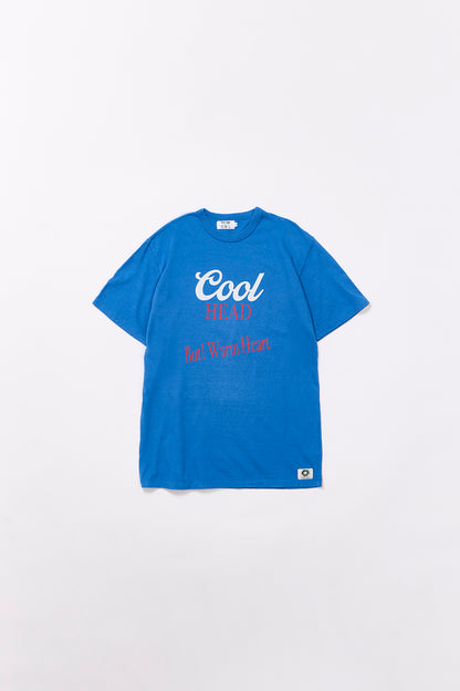 "Cool Head But Warm Heart" リサイクルコットンTee
