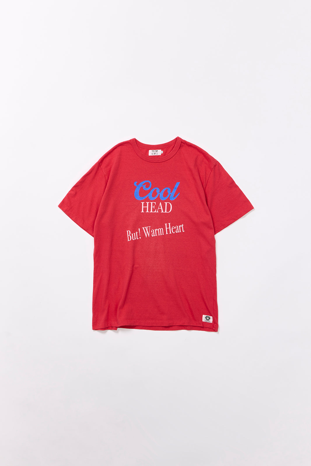 "Cool Head But Warm Heart" リサイクルコットンTee