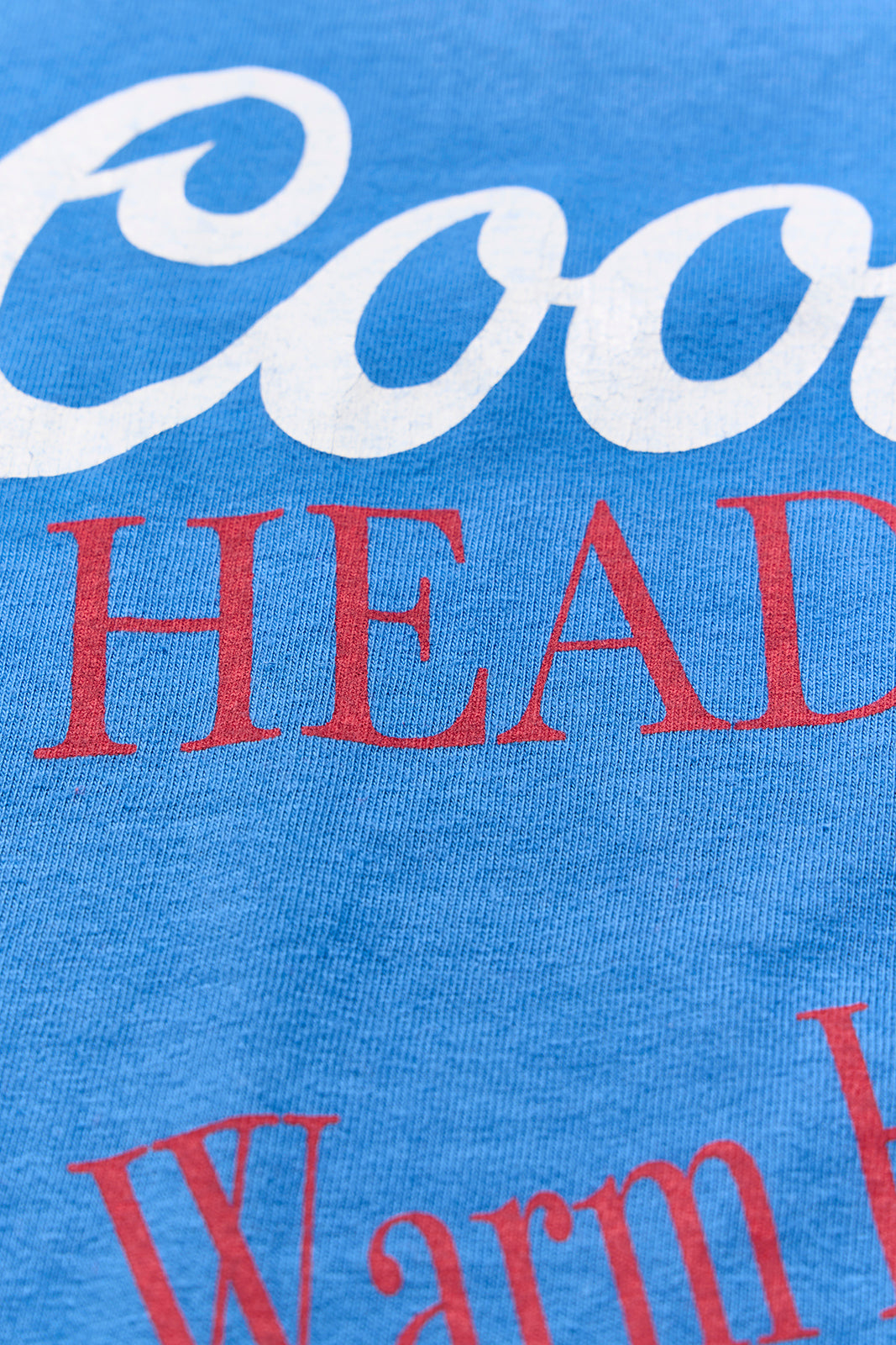 "Cool Head But Warm Heart" リサイクルコットンTee