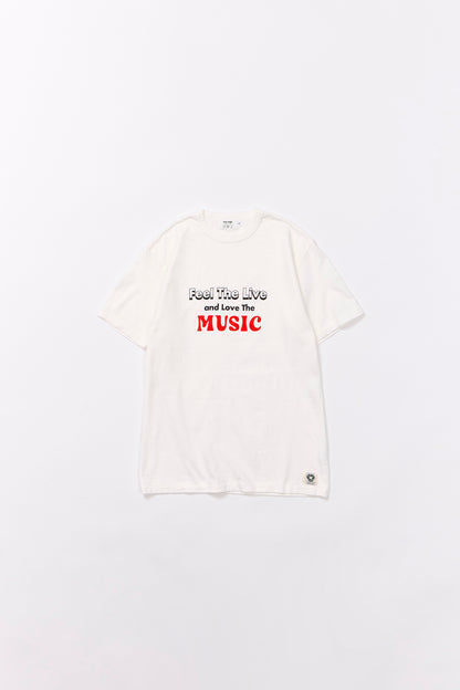 "MUSIC" リサイクルコットンTee