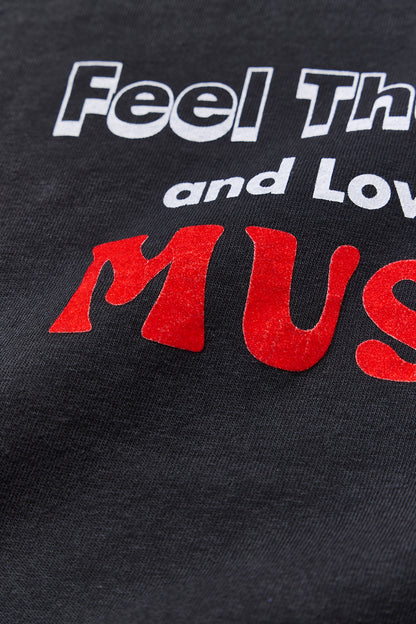 "MUSIC" リサイクルコットンTee