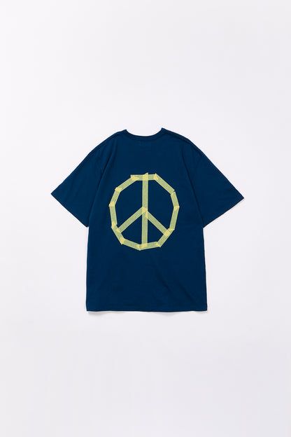 "TAPE PEACE SYMBOL" リサイクルコットンTee／ALL WE NEED IS PEACE
