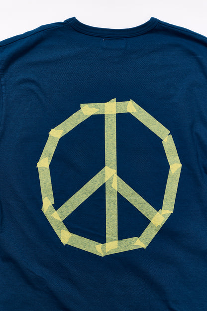 "TAPE PEACE SYMBOL" リサイクルコットンTee／ALL WE NEED IS PEACE