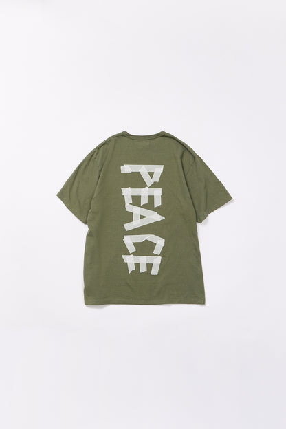 "TAPE PEACE LOGO" リサイクルコットンTee／ALL WE NEED IS PEACE