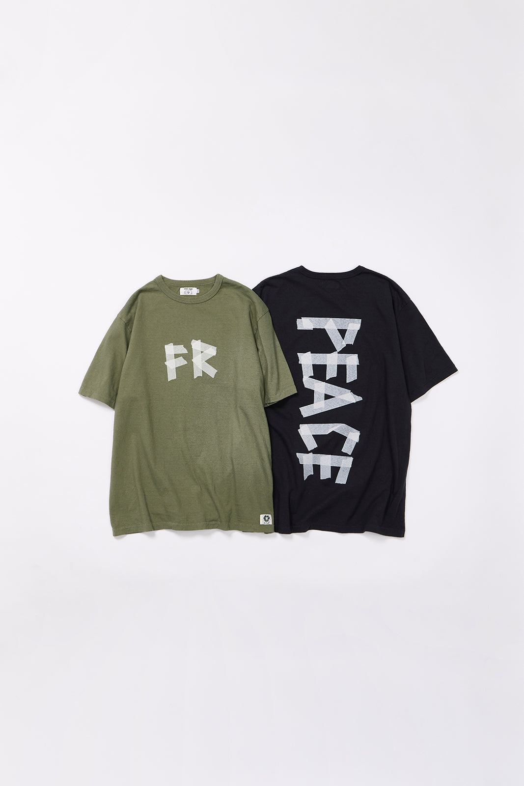 "TAPE PEACE LOGO" リサイクルコットンTee／ALL WE NEED IS PEACE