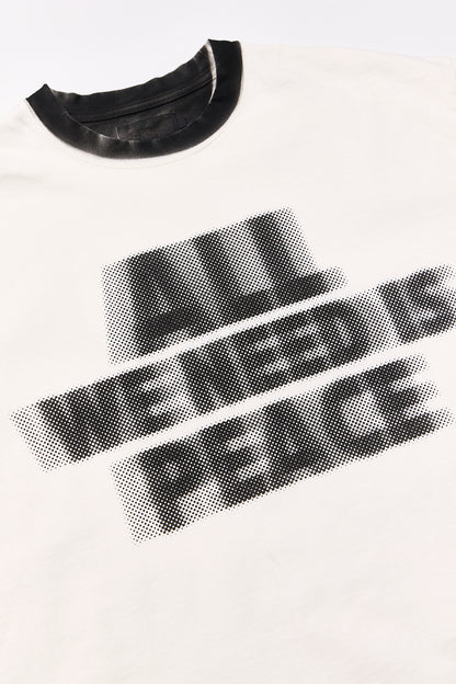 "Airbrush Paint" ラフ&amp;タフ半袖Tシャツ／ALL WE NEED IS PEACE