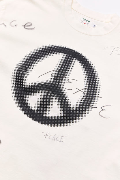 "Drawing Paint" ラフ&amp;タフ半袖Tシャツ／ALL WE NEED IS PEACE