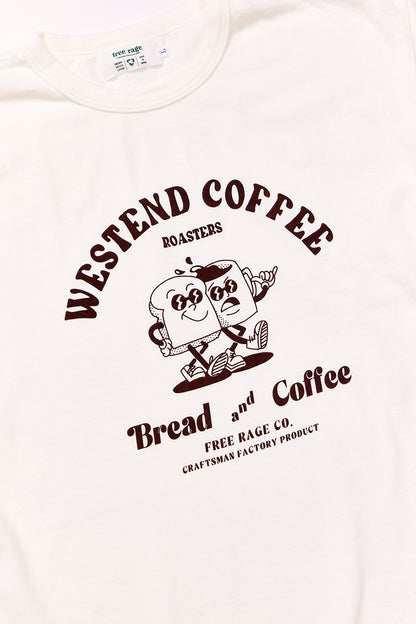 "WESTEND COFFEE ROASTERS" リサイクルコットンTee (Bread and Coffee ver,)