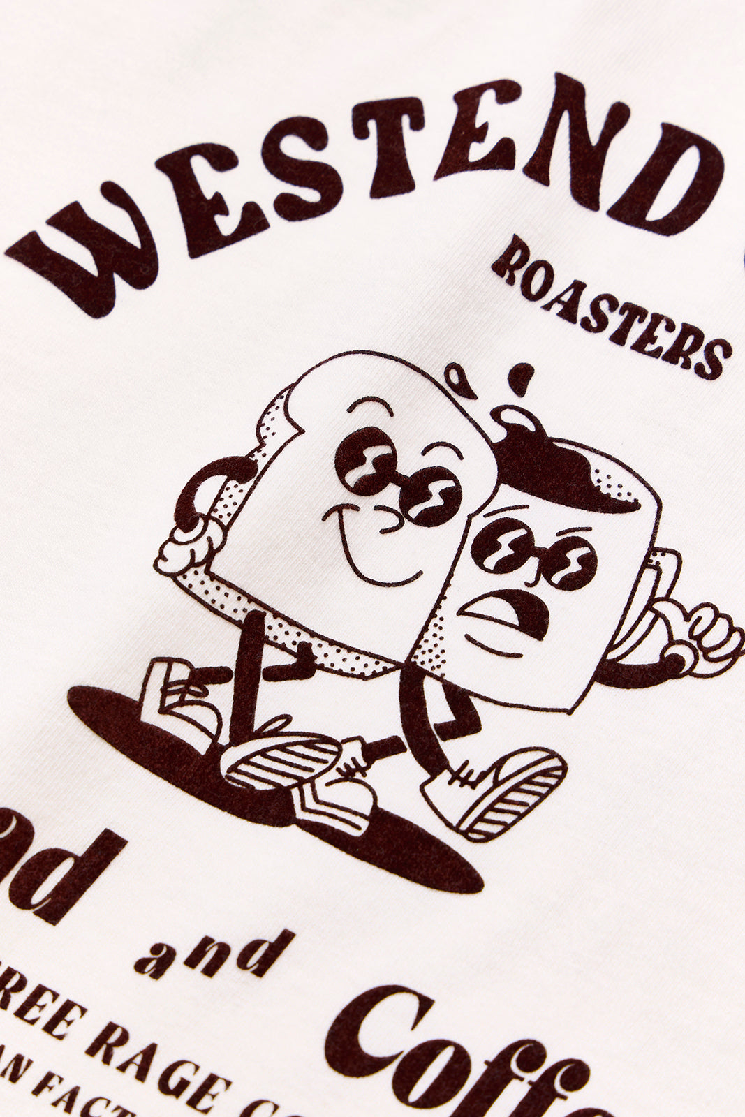 "WESTEND COFFEE ROASTERS" リサイクルコットンTee (Bread and Coffee ver,)